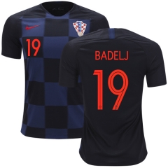 Croatia 2018 World Cup Away MILAN BADELJ 19 Soccer Jersey Shirt