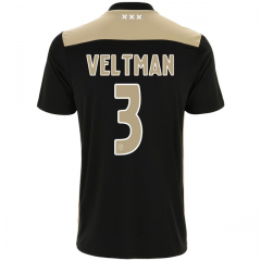 18-19 Ajax joel veltman 3 Away Soccer Jersey Shirt