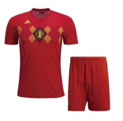 Belgium 2018 World Cup Home Soccer Kits (Shirt+Shorts)