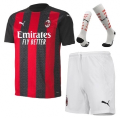 20-21 AC Milan Home Soccer Full Uniforms