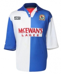 Retro 94-95 Blackburn Rovers Home Soccer Jersey Shirt