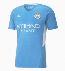 Player Version 21-22 Manchester City Home Soccer Jersey Shirt