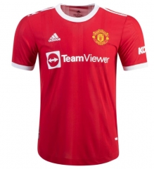 Player Version 21-22 Manchester United Home Soccer Jersey Shirt