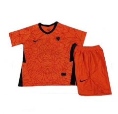 Children 2020 Euro Netherlands Home Soccer Uniforms