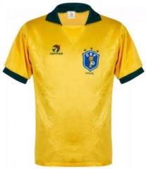 Retro 1988 Brazil Home Soccer Jersey Shirt