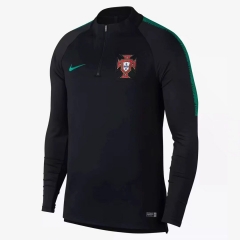 Portugal 2018 World Cup Zipper Sweat Shirt Black