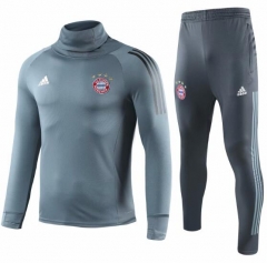 18-19 Bayern Munich Grey Champions League Training Suit (Sweat Shirt+Trouser)