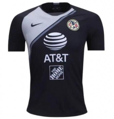 18-19 Club America Black White Goalkeeper Soccer Jersey Shirt