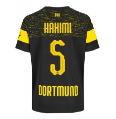 18-19 Borussia Dortmund Hakimi 5 Away Soccer Jersey Shirt