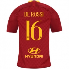 18-19 AS Roma DE ROSSI 16 Home Soccer Jersey Shirt