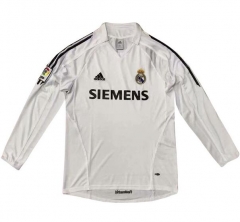 Real Madrid 2006 Home Retro Shirt Long Sleeve Soccer Jersey