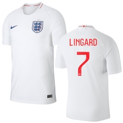 England 2018 FIFA World Cup JESSE LINGARD 7 Home Soccer Jersey Shirt