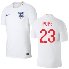 England 2018 FIFA World Cup POPE 23 Home Soccer Jersey Shirt