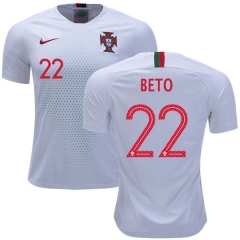 Portugal 2018 World Cup BETO 22 Away Soccer Jersey Shirt