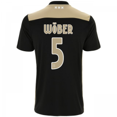 18-19 Ajax maximilian wober 5 Away Soccer Jersey Shirt