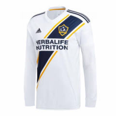 19-20 Los Angeles Galaxy FC Long Sleeve Home Soccer Jersey Shirt Men