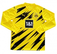 Long Sleeve 20-21 Borussia Dortmund Home Soccer Jersey Shirt
