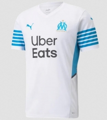 Player Version 21-22 Olympique de Marseille Home Soccer Jersey Shirt