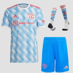 21-22 Manchester United Away Soccer Full Kits