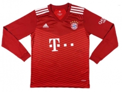 Long Sleeve 21-22 Bayern Munich Home Soccer Jersey Shirt