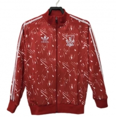 Retro 1989 Liverpool Red Candy Training Jacket
