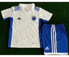 Children 22-23 Cruzeiro EC Away Soccer Uniforms