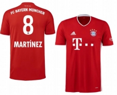 Javi Martínez 8 Bayern Munich 20-21 Home Soccer Jersey Shirt