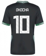 OKOCHA 10 2020 Nigeria Away Soccer Jersey Shirt