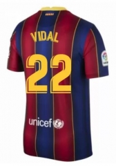 VIDAL 22 Barcelona 20-21 Home Soccer Jersey Shirt