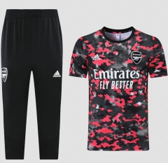 21-22 Arsenal Red Training Shirt and 3/4 Pants