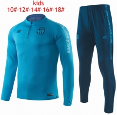 Kids Barcelona 2019/2020 Blue Training Suit (Sweatshirt+Pants)