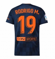 18-19 Valencia RODRIGO M. 19 Away Soccer Jersey Shirt