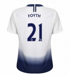 18-19 Tottenham Hotspur FOYTH 21 Home Soccer Jersey Shirt