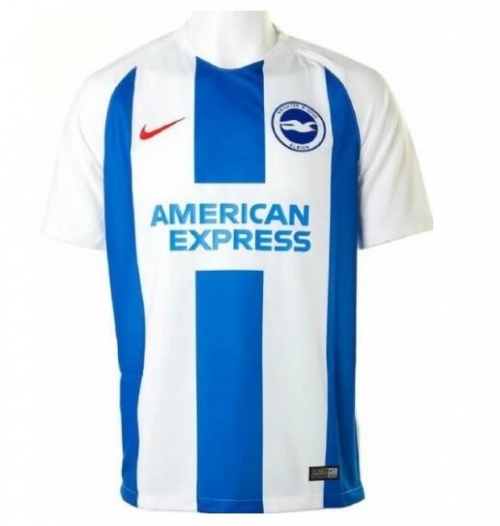 18-19 Brighton & Hove Albion Home Soccer Shirt Jersey ...