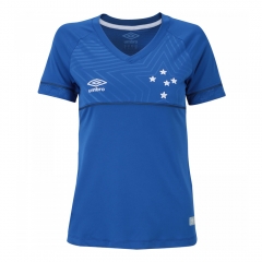 Women 18-19 Cruzeiro Home Soccer Jersey Shirt
