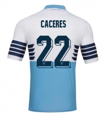 18-19 Lazio CACERES 22 Home Soccer Jersey Shirt
