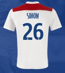 18-19 Olympique Lyonnais SIMON 26 Home Soccer Jersey Shirt