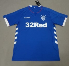 18-19 Glasgow Rangers Home Soccer Jersey Shirt