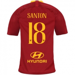 18-19 AS Roma SANTON 18 Home Soccer Jersey Shirt