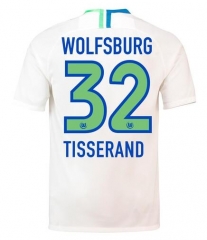 18-19 VfL Wolfsburg TISSERAND 32 Away Soccer Jersey Shirt