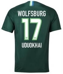 18-19 VfL Wolfsburg UDUOKHAI 17 Home Soccer Jersey Shirt
