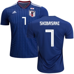 Japan 2018 World Cup GAKU SHIBASAKI 7 Home Soccer Jersey Shirt