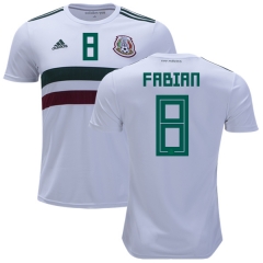 Mexico 2018 World Cup Away MARCO FABIAN 8 Soccer Jersey Shirt