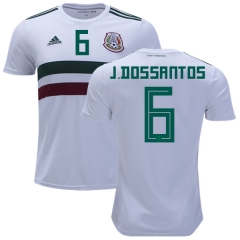 Mexico 2018 World Cup Away JONATHAN DOS SANTOS 6 Soccer Jersey Shirt