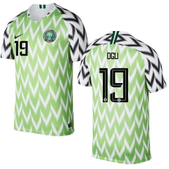 Nigeria Fifa World Cup 2018 Home John Ogu 19 Soccer Jersey Shirt