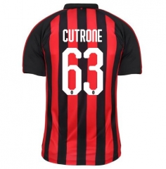 18-19 AC Milan CUTRONE 63 Home Soccer Jersey Shirt