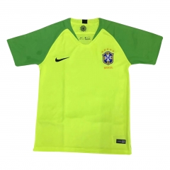 Brazil 2018 World Cup Green Goalkeeper Soccer Jersey Shirt