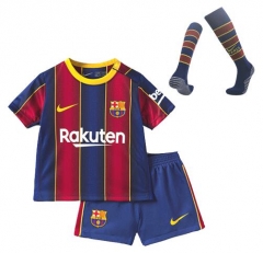 Children 20-21 Barcelona Home Soccer Full Uniforms