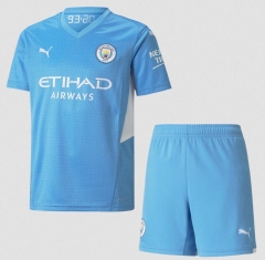 21-22 Manchester City Home Soccer Uniforms