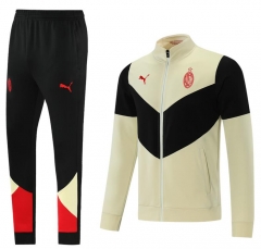 21-22 AC Milan White Black Training Jacket and Pants